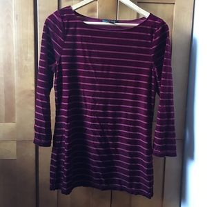 Lauren by Ralph Lauren velvet boatneck top